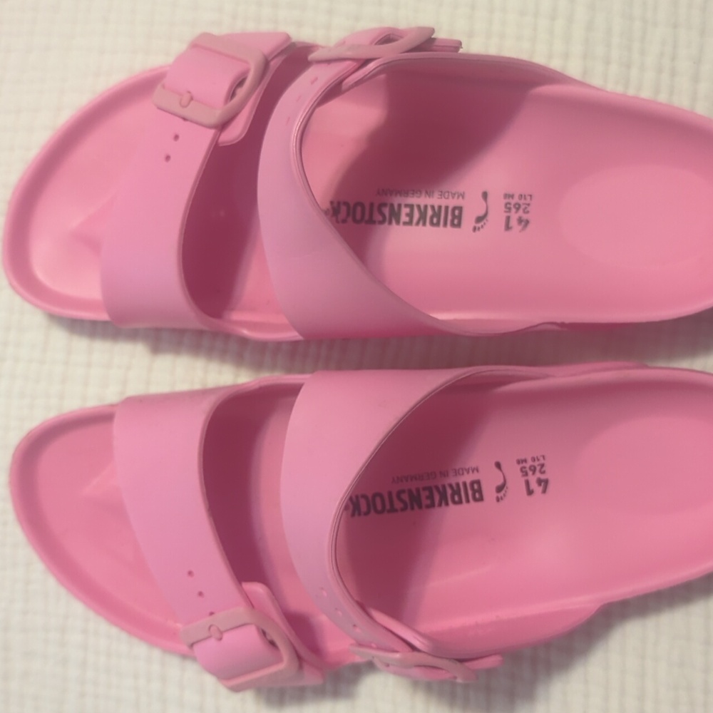 Barbie pink BIRKENSTOCK rubber sandals  size 41